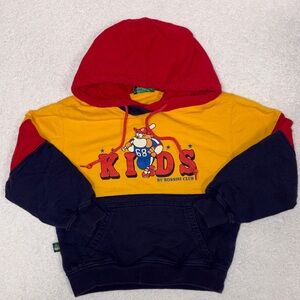 Bossini Colorblock bulldog baseball Kids Red and Yellow Hoodie size 4
